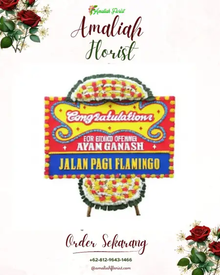 Sewa Papan Bunga Pandan Arang